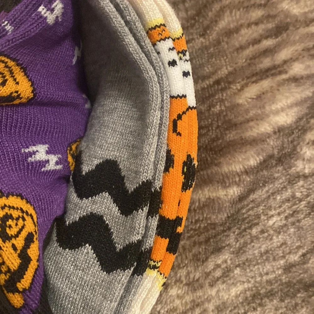 Peanuts‎ Snoopy Great Pumpkin Halloween Fall Spooky 10 Pack Socks